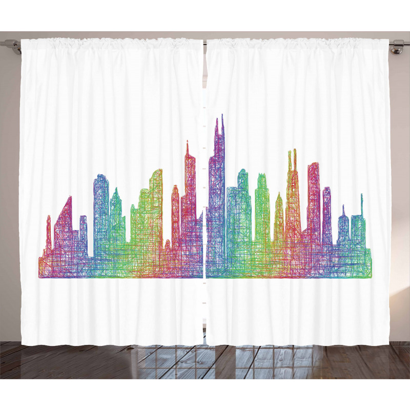 Abstract Scene Curtain