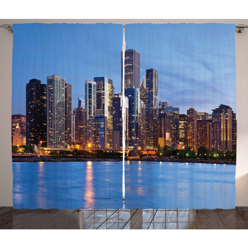 Big City Sunset Curtain