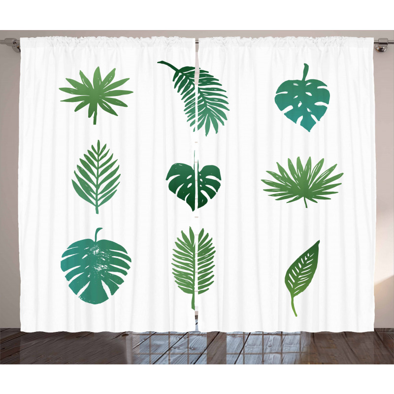 Tropical Tree Foliage Curtain