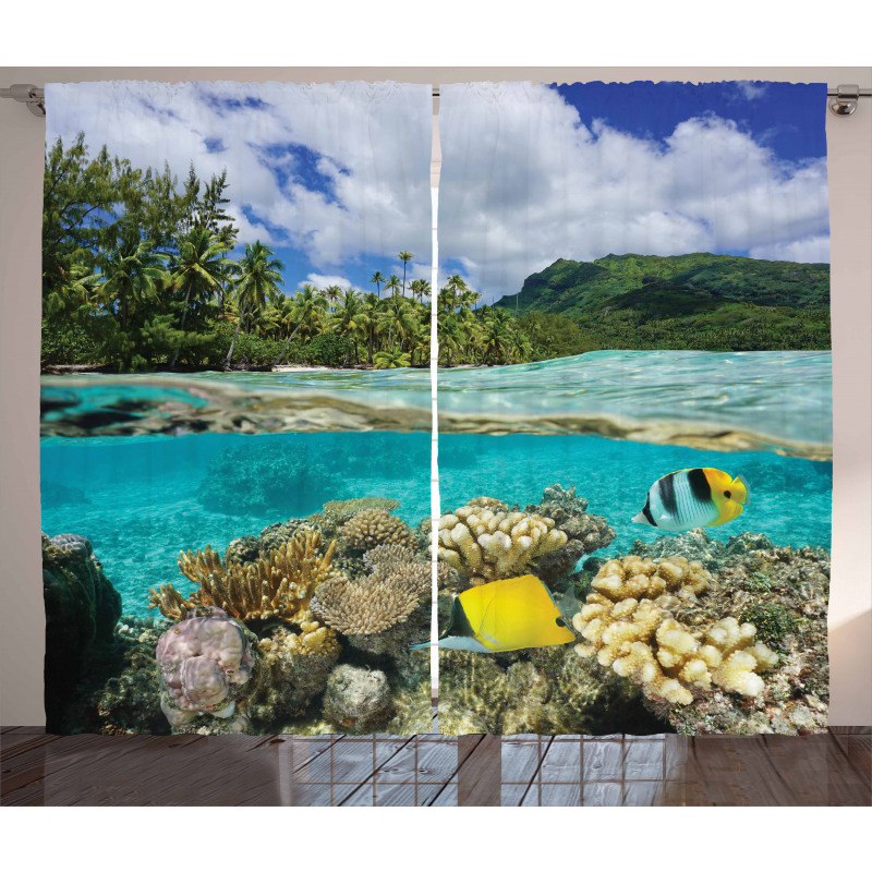 French Polynesia Lagoon Curtain