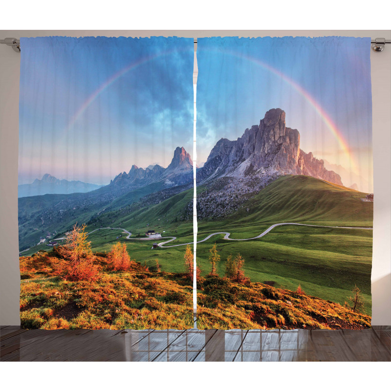 Alps Rainbow Morning Curtain