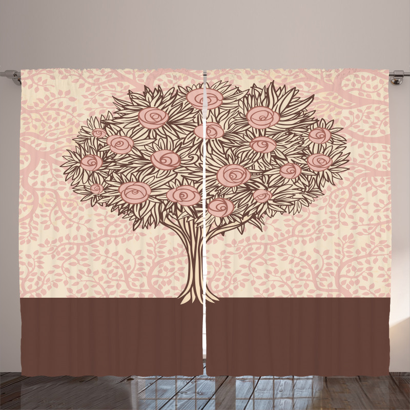 Flourishing Tree Branch Curtain