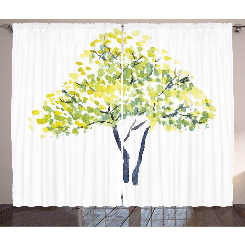 Blooming Spring Branch Curtain