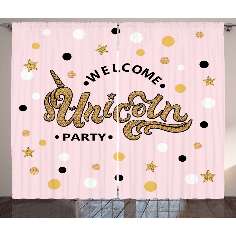 Hand Lettering Curtain
