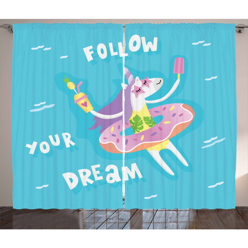 Summer Animal Pool Curtain