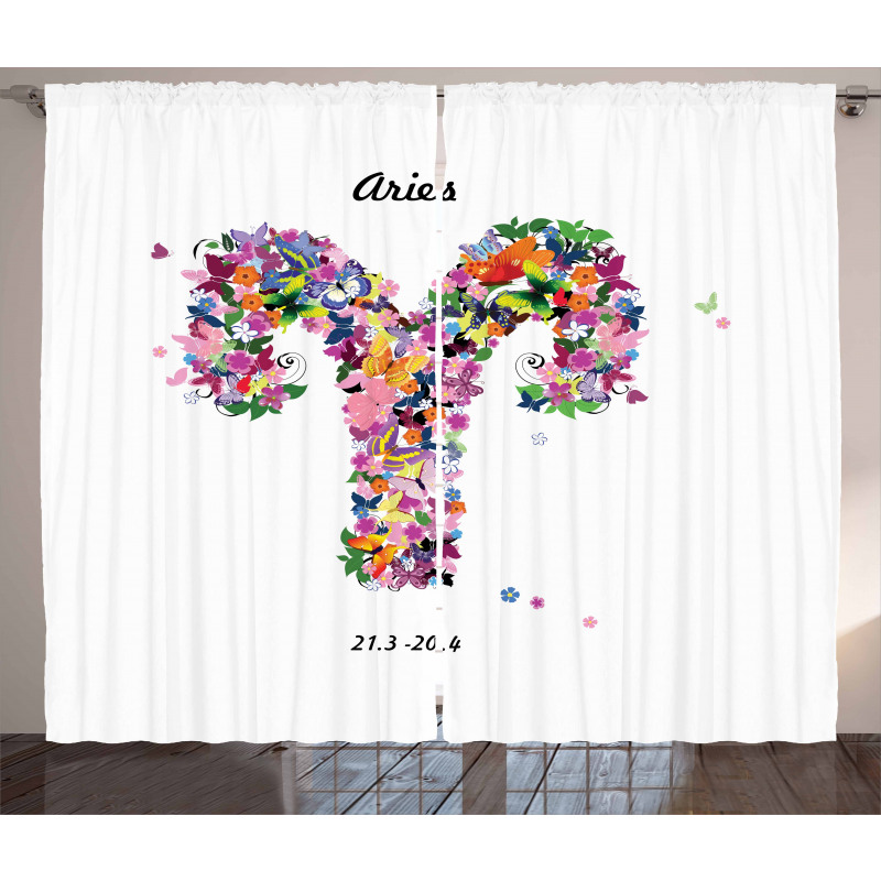 Lively Butterfly Flora Curtain