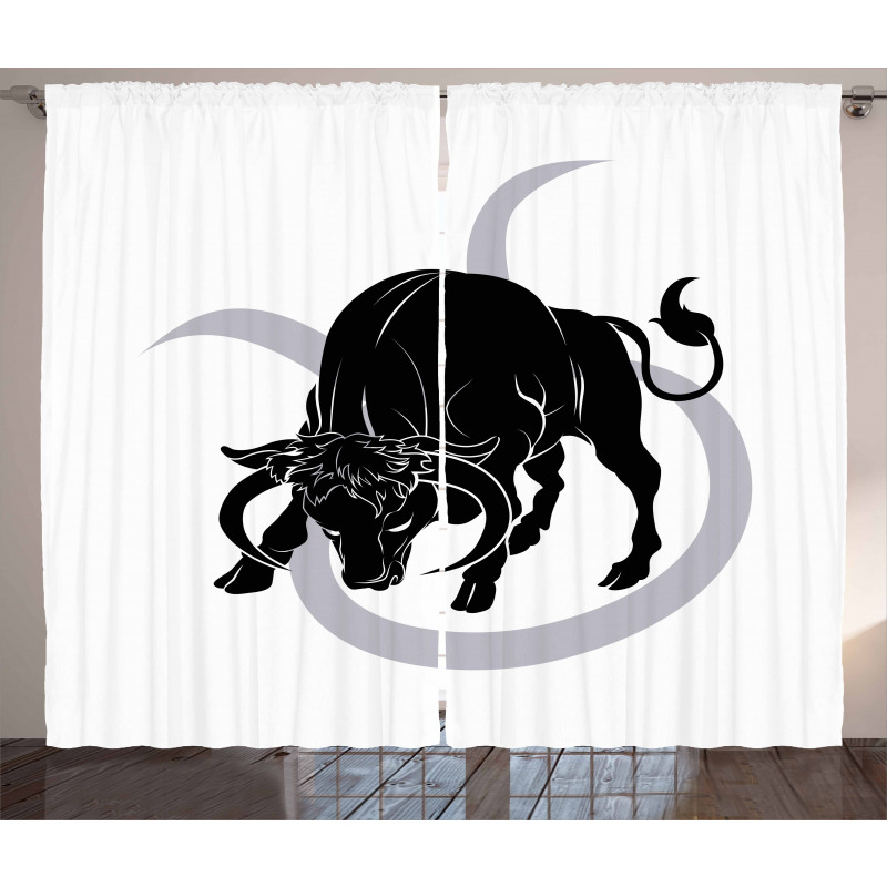 Black Ox and Sign Curtain
