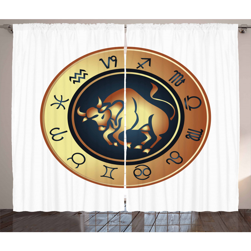 Circle Bull Curtain