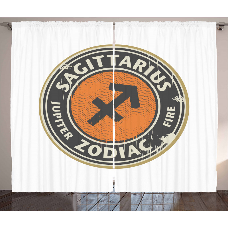 Zodiac Design Curtain
