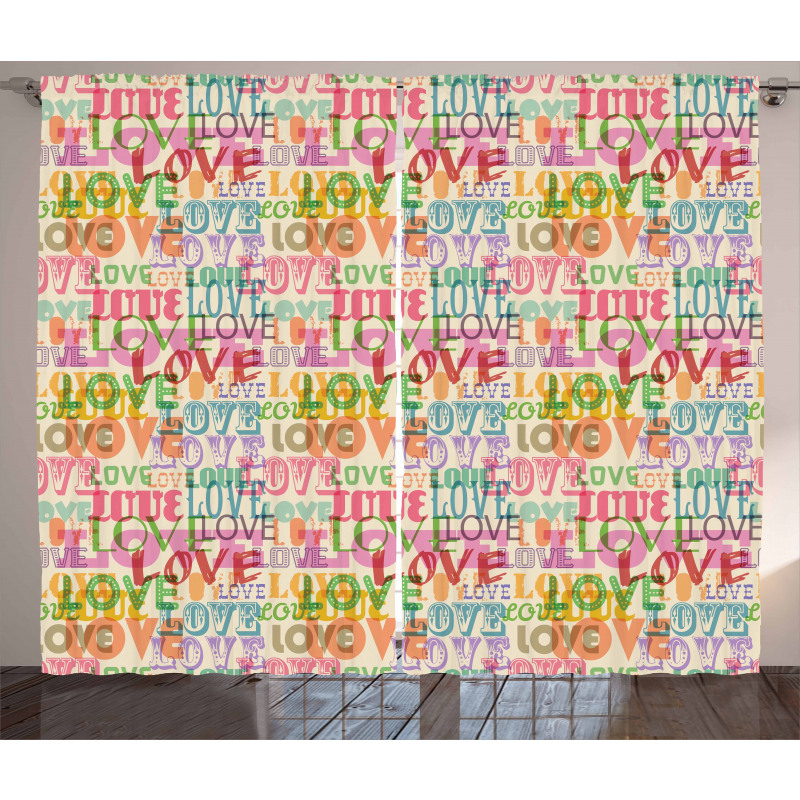 Colorful Romantic Engagement Curtain