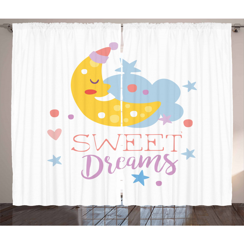 Stars and Moon Curtain