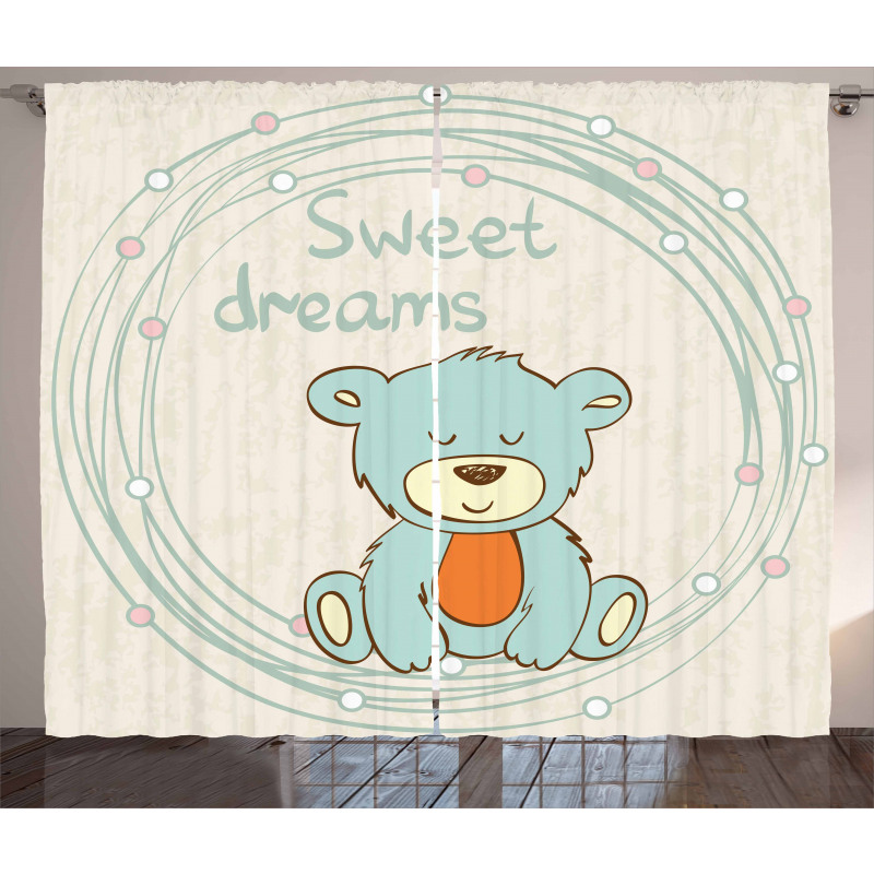 Teddy Bear Sleep Curtain