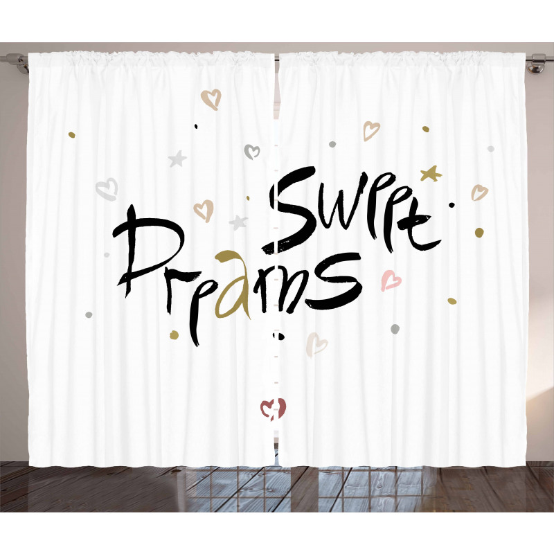 Romantic Calligraphy Curtain