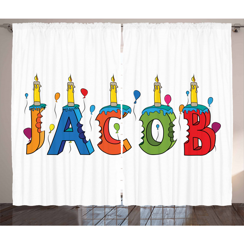 Colorful Name Curtain