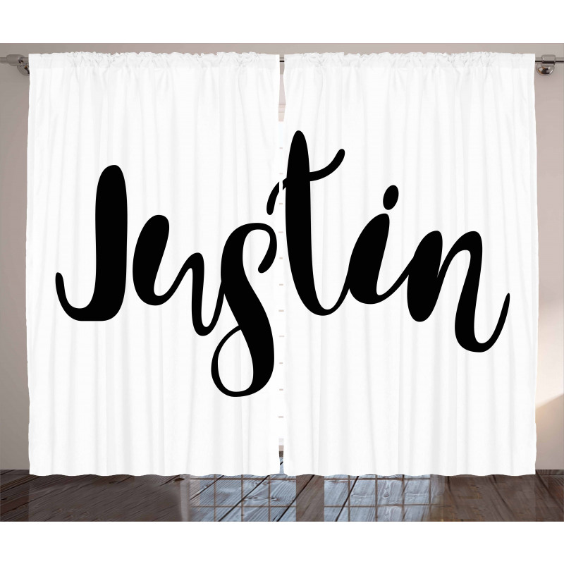 Modern Popular Male Name Curtain