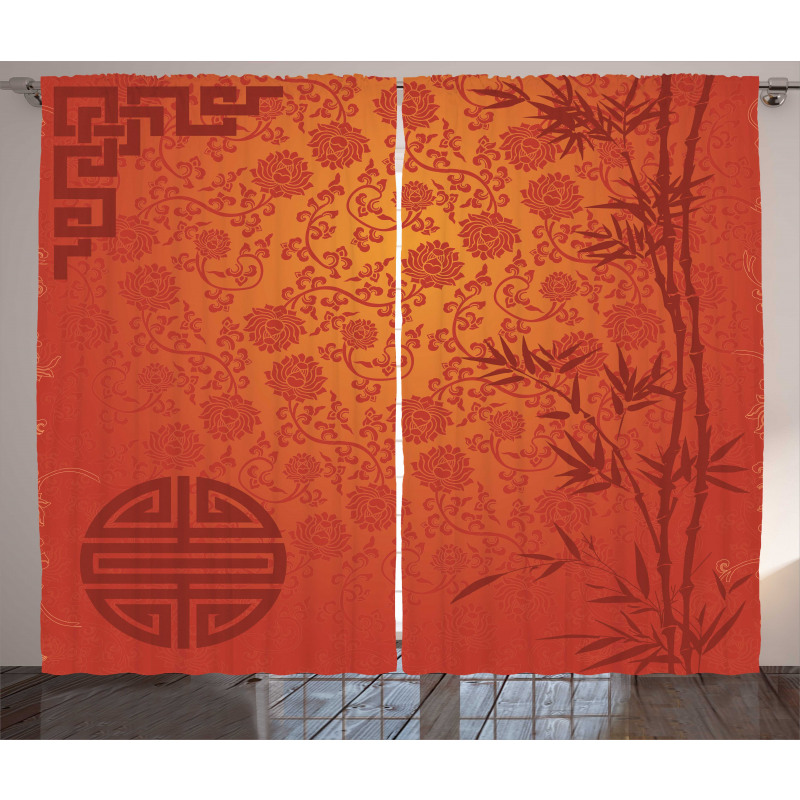 Traditional Nature Art Curtain
