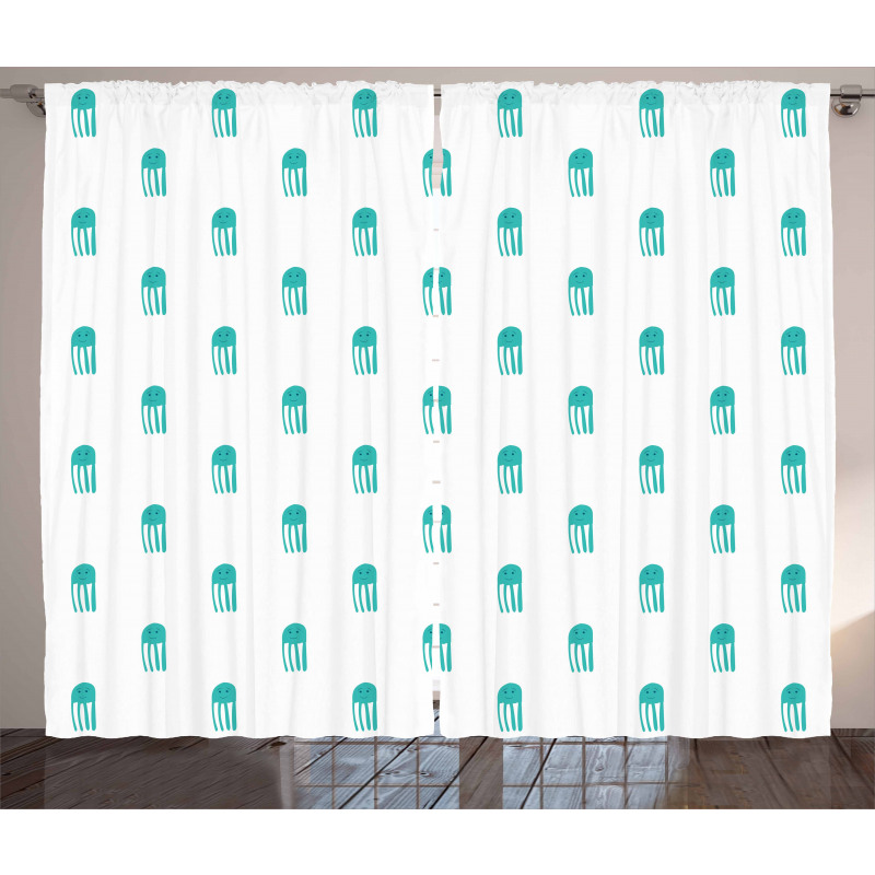 Funny Characters Kids Curtain