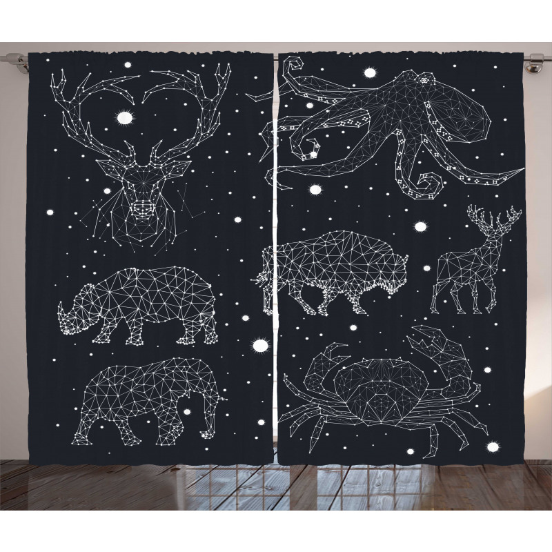 Constellation Signs Curtain