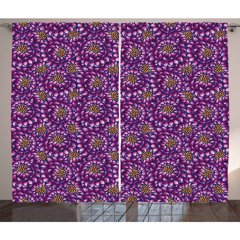 Vintage Exotic Petals Curtain