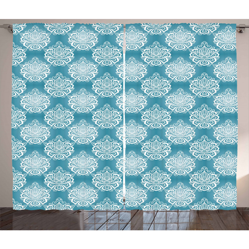 Curly Flowers Curtain