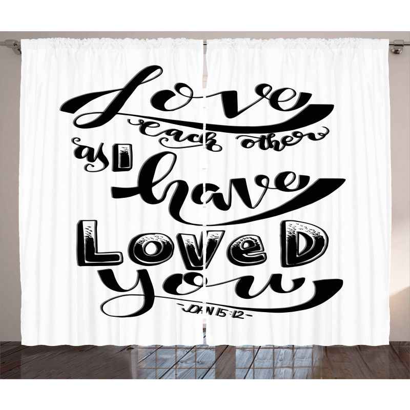 Love Each Other Curtain