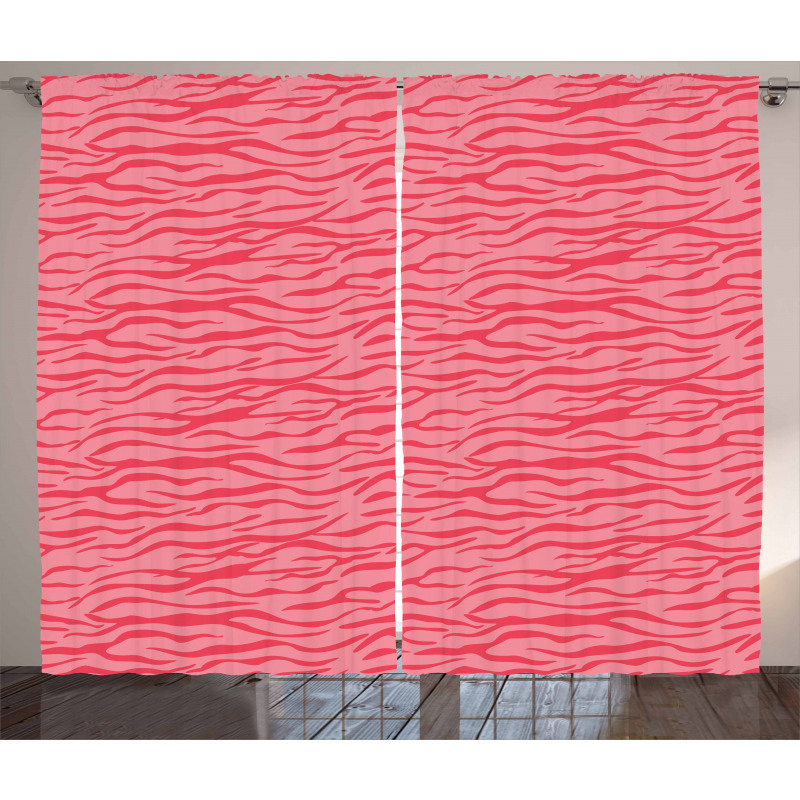 Wavy Stripes Safari Curtain