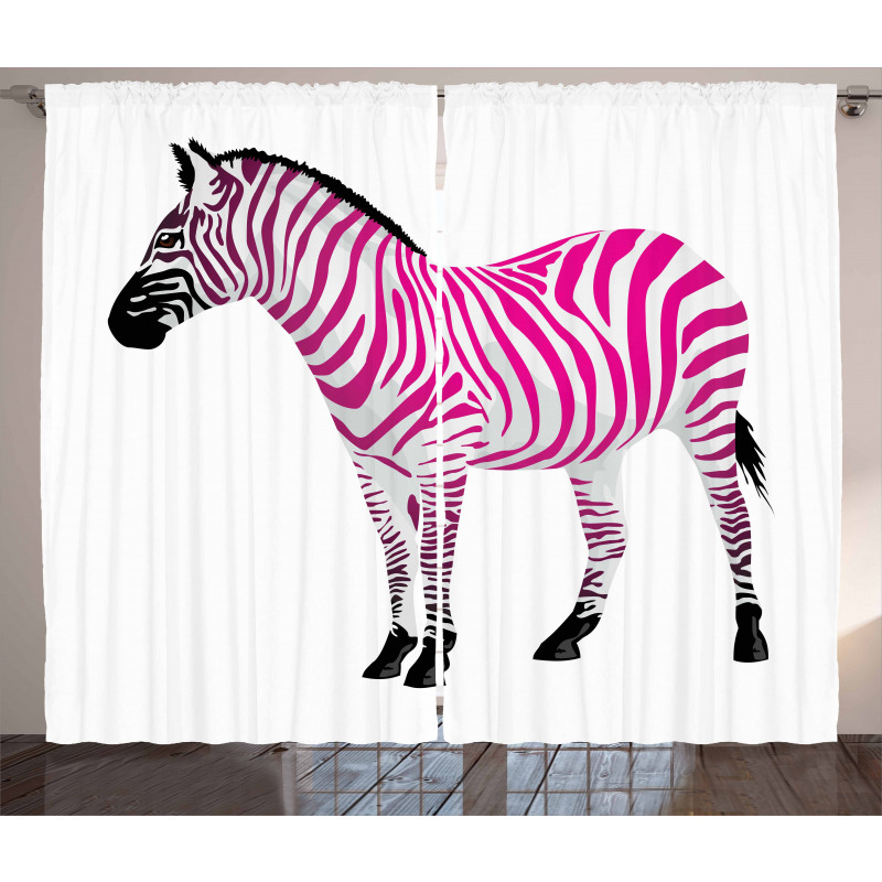 Savannah Animal Art Curtain