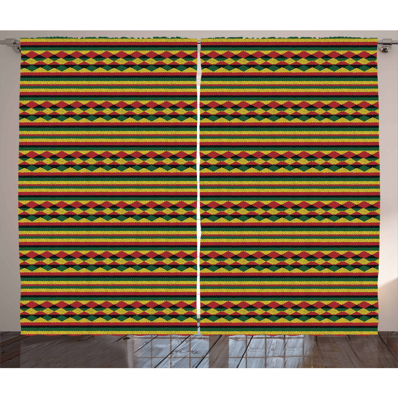 Colorful African Curtain