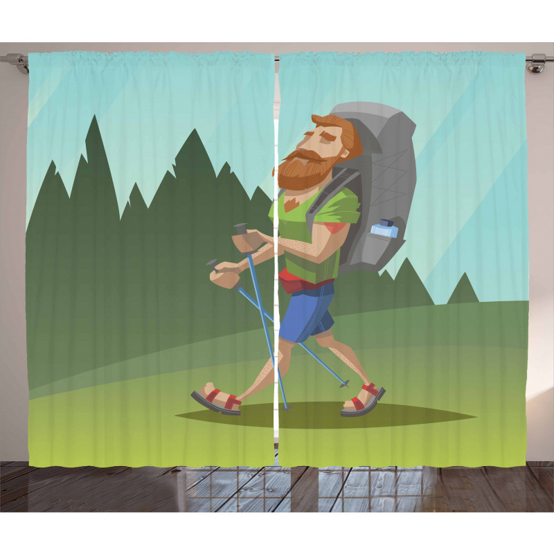 Outdoor Activity Hike Curtain