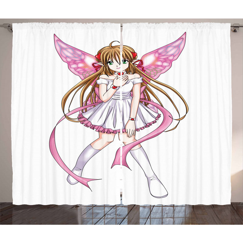 Cartoon Pixie Fairy Angel Curtain
