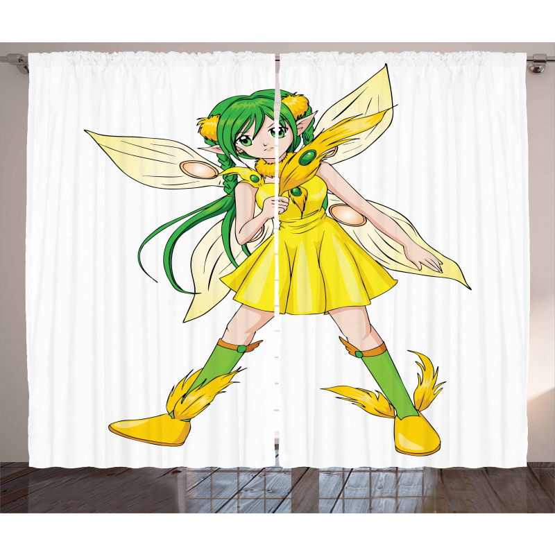 Fantasy Manga Fairy Girl Curtain