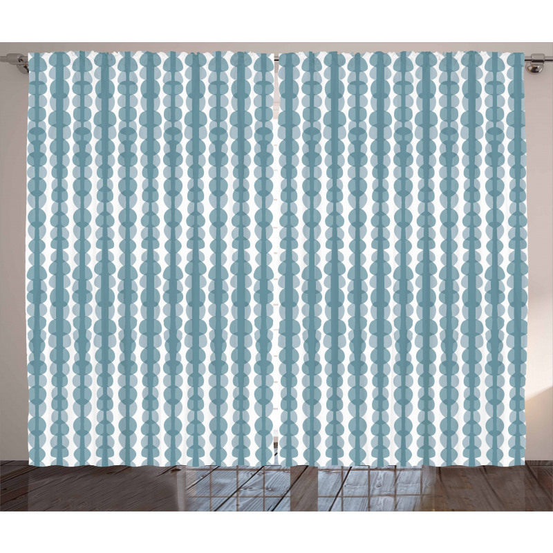 Doodle Stripe Pattern Curtain