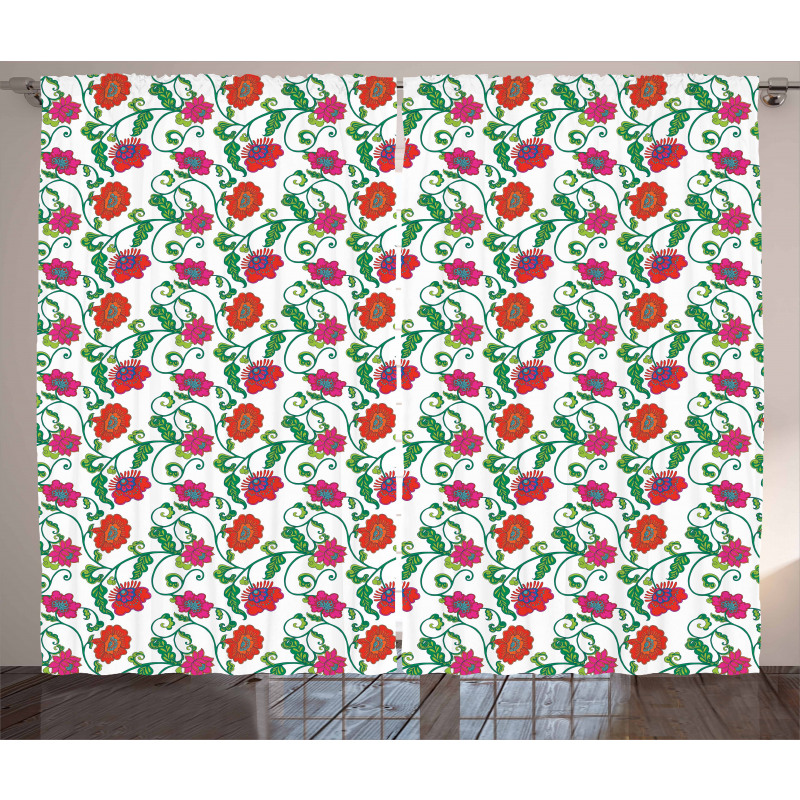 Romantic Spring Petals Curtain