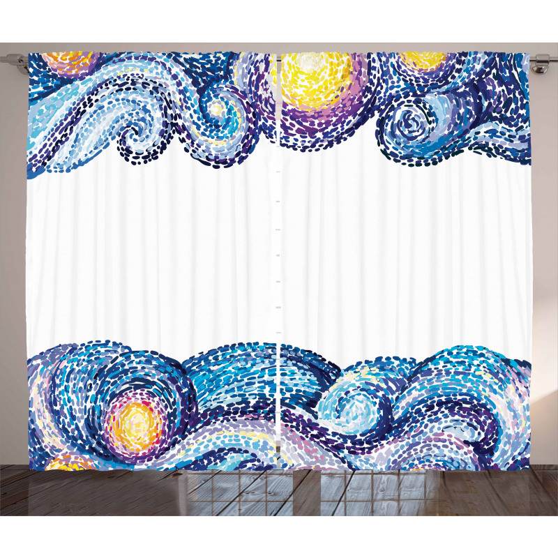 Watercolor Wave Curtain