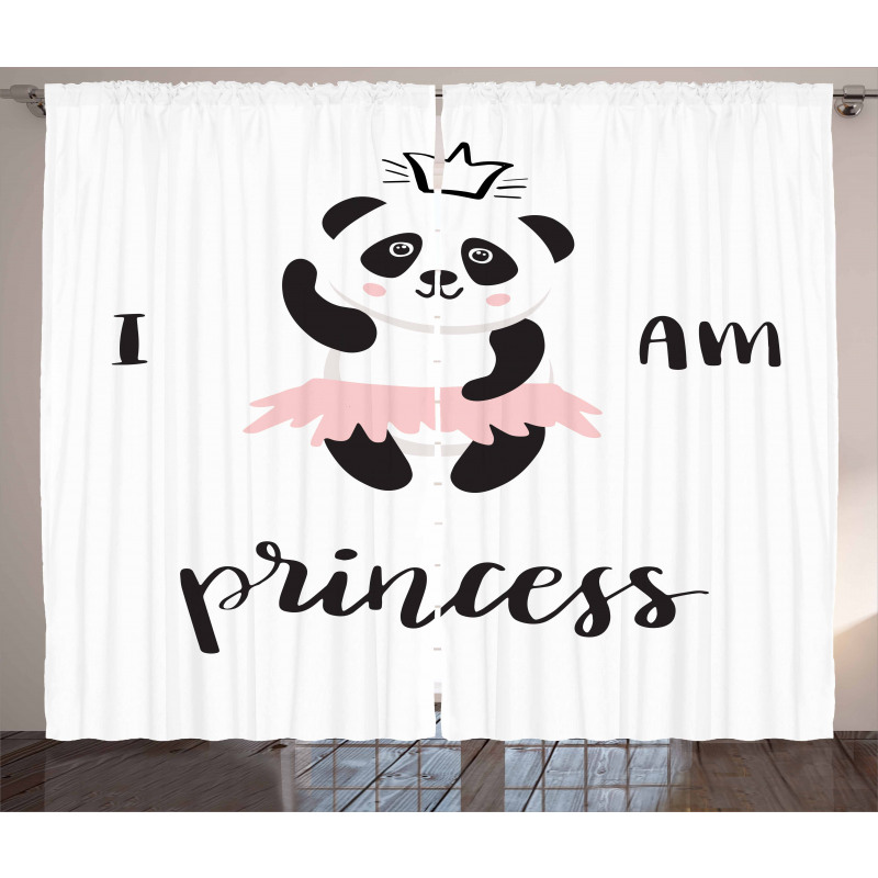 Ballerina Panda Curtain