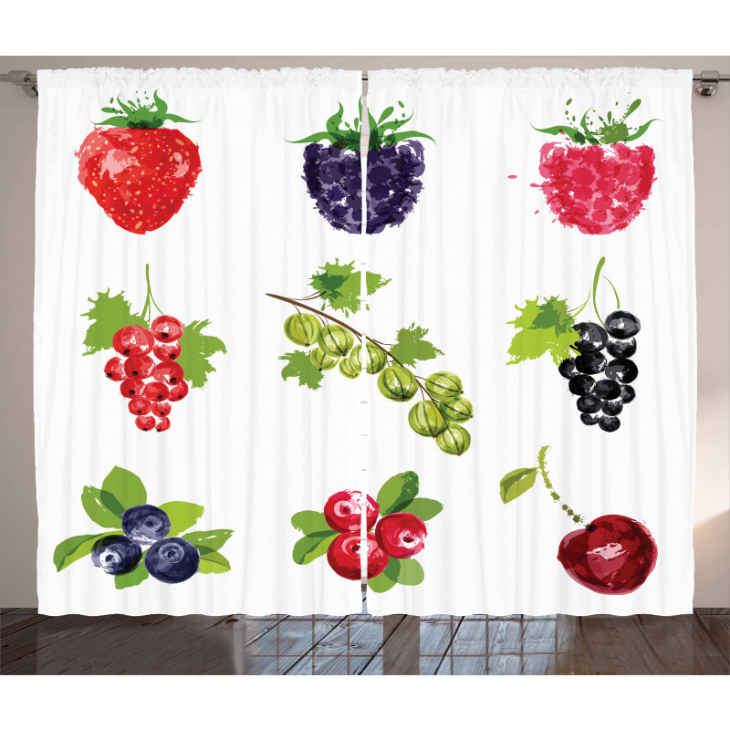 Composition of Berries Curtain