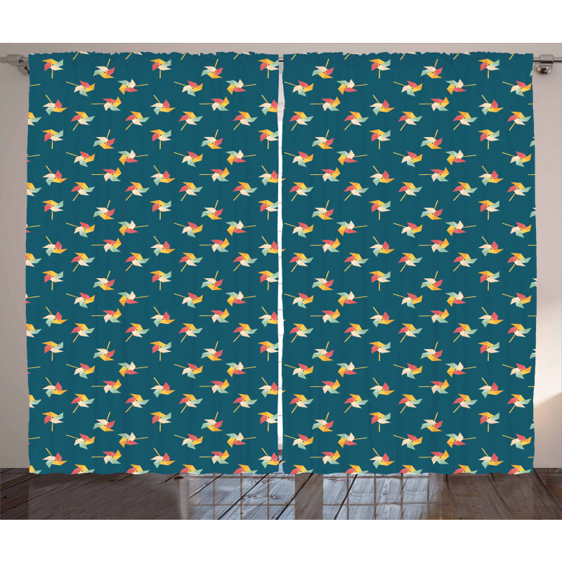 Graphic Kids Pattern Curtain