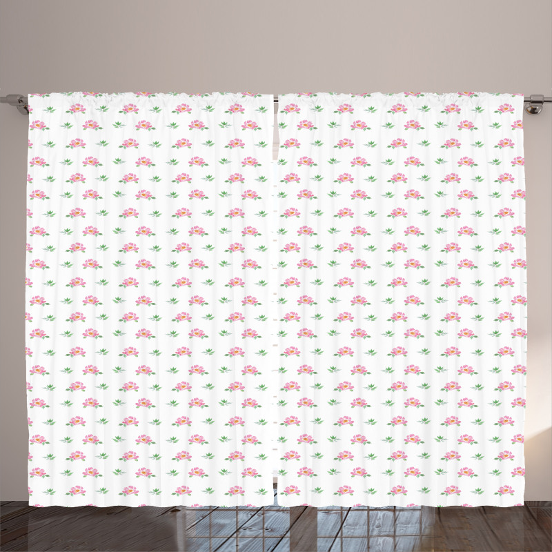 Pastel Plumeria Curtain