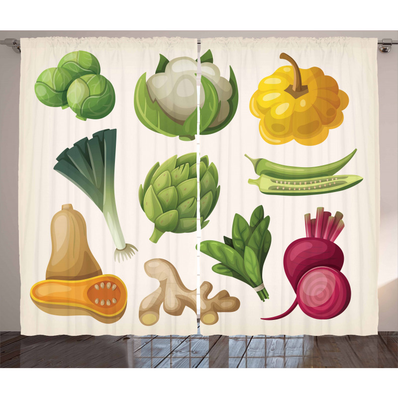 Exotic Fresh Food Curtain