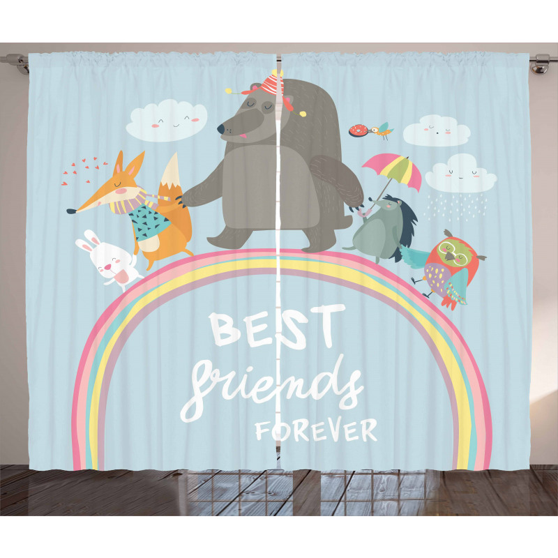 Best Animal Friends Curtain
