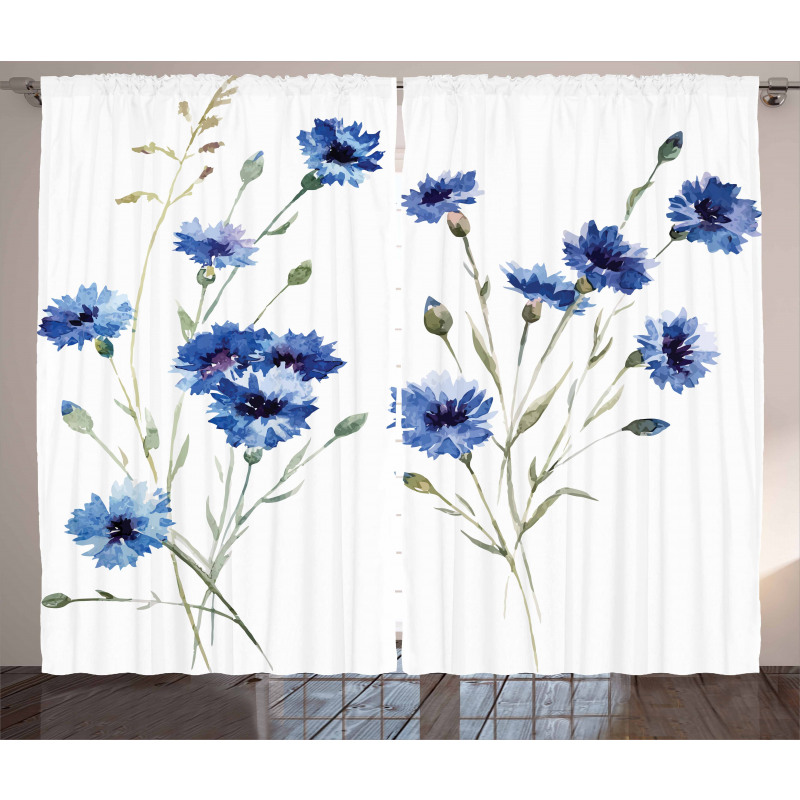 Carniation Flowers Curtain