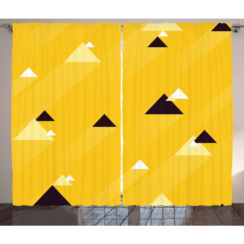 Triangles Retro Curtain