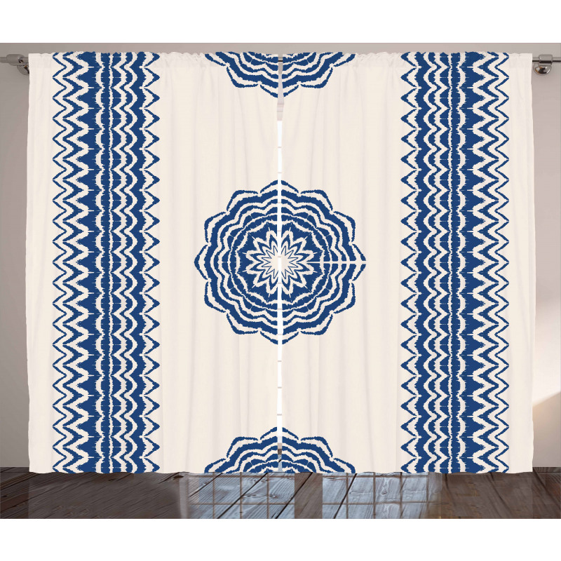 Oriental Zigzag Ethnic Curtain