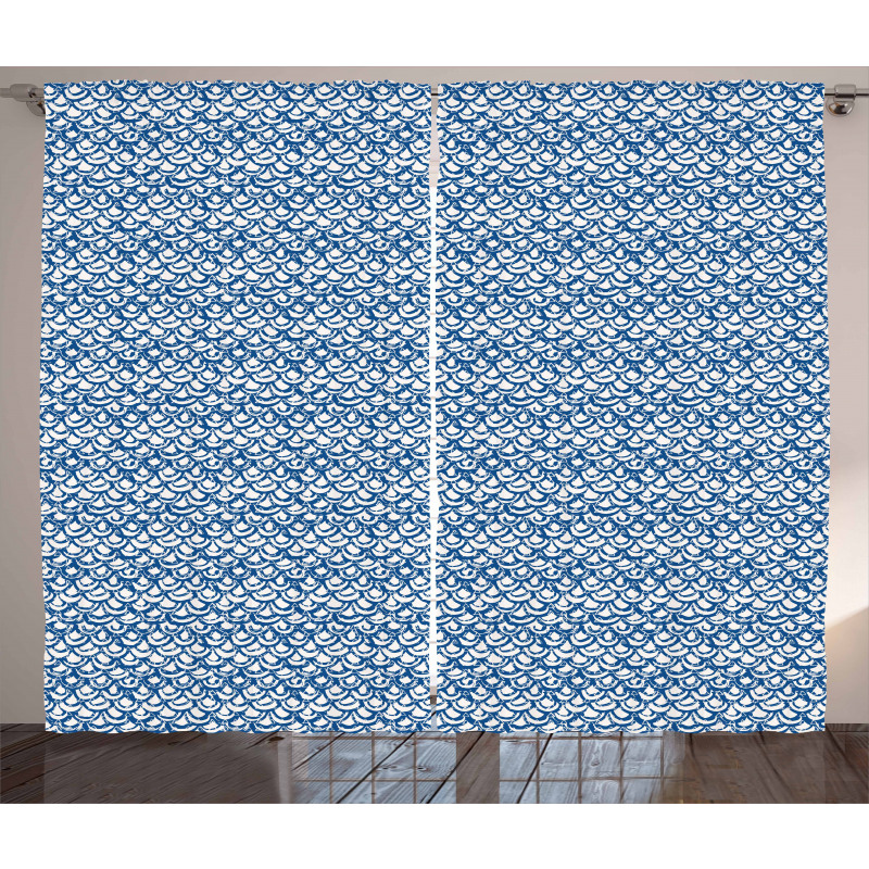 Indonesian Batik Tile Curtain