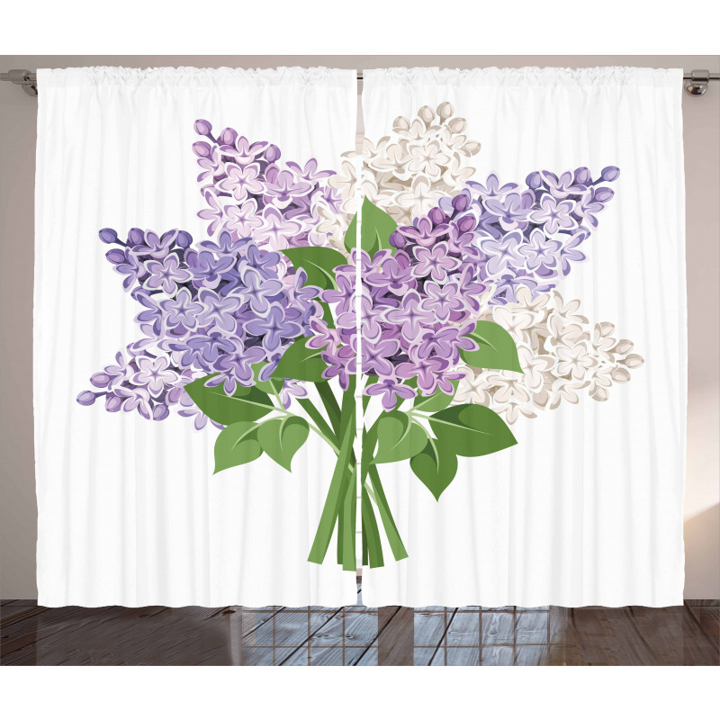 Posy of Meadow Flowers Curtain