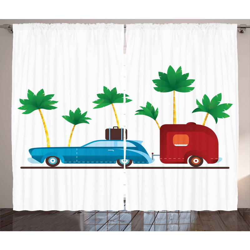 Exotic Travel Theme Curtain