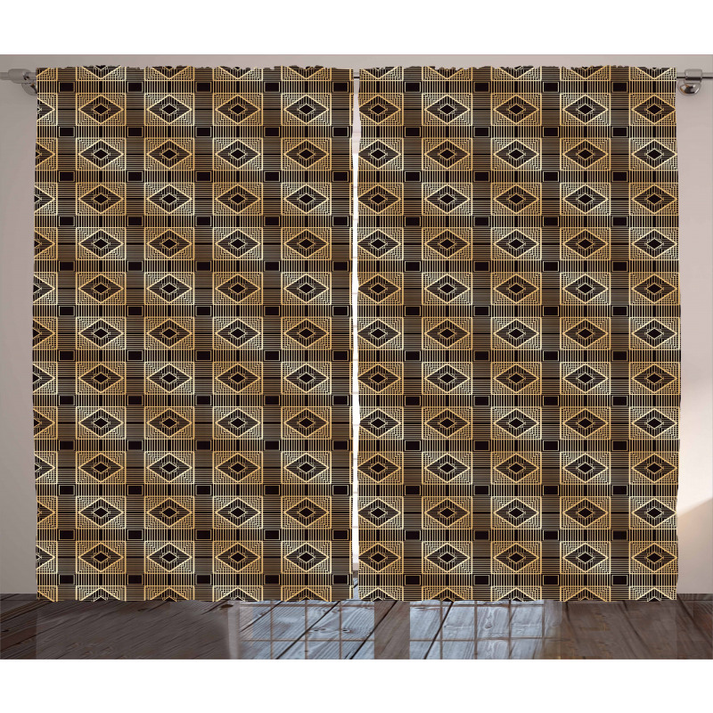 Castellated Diamonds Curtain