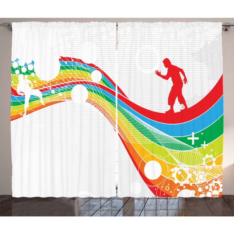 Men on a Wave Curtain