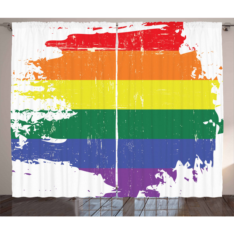 LGBT Flag Line Curtain