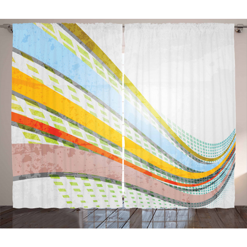 Curved Stripes Curtain